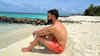 Virat Kohli in vacation mode on beach ahead of England tour