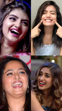 <i class="tbold">world laughter day</i> 2023; Ten LOL Moments of Telugu Actresses