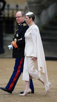 Prince Albert II and Princess <i class="tbold">charlene</i> of Monaco