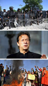Former <i class="tbold">pakistan pm</i> Imran Khan arrested, massive protest follows