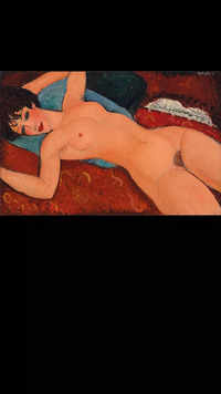 9. Nu couché (Reclining Nude) by <i class="tbold">amedeo modigliani</i>