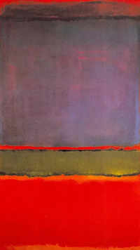 6. No. 6 (Violet, Green, and Red) by Mark Rothko