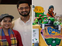 TV show ‘Tumpa Autowali’ completes a year; Actors Dona <i class="tbold">bhowmik</i>, Sayan Bose and others enjoy a party mood