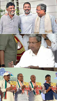 <i class="tbold">siddaramaiah takes oath</i> as Karnataka CM, Shivakumar as deputy CM in Bengaluru