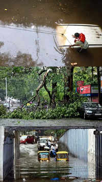 Submerged roads, life & traffic out of gear: Rain havoc in Bengaluru