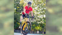 Anil Kapoor on world cycling day