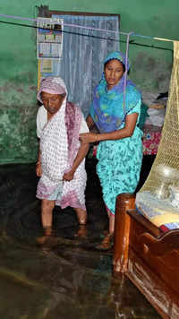 Water entered <i class="tbold">several houses</i> following heavy rainfall in Guwahati