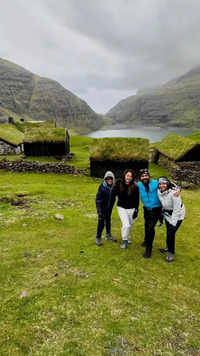 <i class="tbold">trekking</i> with kids at Faroe Islands