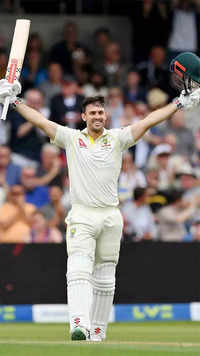 3rd Ashes Test: Marsh ton, <i class="tbold">wood</i> five-for highlight topsy-turvy Day 1