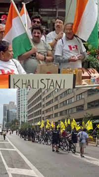 Indians wave tricolour at pro-Khalistan rally