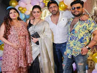 In pics: Singer <i class="tbold">aneek dhar</i> shares glimpses of wife Debaleena’s baby shower