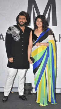 Arjun and <i class="tbold">anshula kapoor</i>