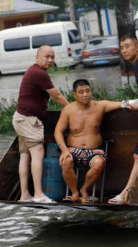 Unknown how many people are trapped in flood-<i class="tbold">stricken</i> areas ​