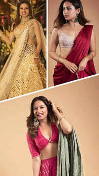 Punjabi wedding style goals ft. Sargun Mehta's ethnic collection