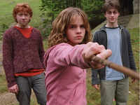 Hermione Granger, <i class="tbold">ron weasley</i>, and Harry Potter from the 'Harry Potter' series by J.K. Rowling