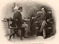 Sherlock Holmes and Dr. John Watson from the 'Sherlock Holmes' series by Arthur Conan Doyle