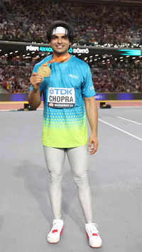 <i class="tbold">neeraj chopra</i> wins India's first World Championships gold