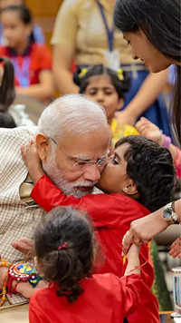 ​PM Modi interacts with 'young friends'