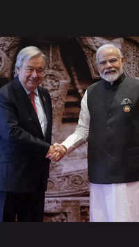PM welcomed UN Secretary General <i class="tbold">antonio</i> Guterres