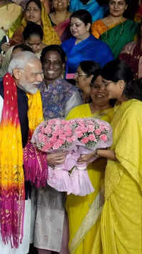 'Torchbearers of change': PM Modi meets women MPs after passage of quota bill