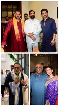 ​Shah Rukh Khan to Salman Khan: Bollywood celebs at CM Shinde's Ganpati Darshan