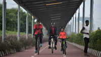 ​India’s first solar roof cycling track comes up in Hyderabad