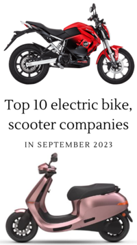 ​Top 10 electric bike, scooter companies in <i class="tbold">sep</i> 2023: Ola Electric to Revolt