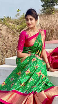 Deepthi Sunaina blends beauty and simplicity in a green cotton