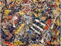 ​‘Number 17A’ by <i class="tbold">jackson pollock</i>