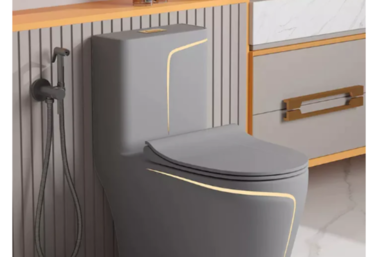 iDesign Twillo Metal Wire Corner Standing Shower Caddy 3-Tier Bath