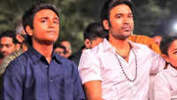 Dhanush attends The Gray Man premiere with sons Linga, Yathra. See