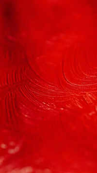 ​Pure red <i class="tbold">art pieces</i>