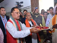 ​Vishnu Deo Sai seeks blessings at Jagannath Temple before taking oath as Chhattisgarh CM