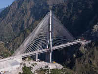 Indian Railways' first cable-stayed rail bridge