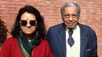 <i class="tbold">nk singh</i> with wife Prem Kumari Singh