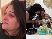 Dipika Kakar gets teary-eyed as she shows a video of feeding medicine to son Ruhaan for the first time; family celebrates the little one’s six-month birthday
