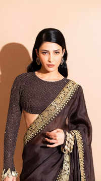 Salaar actress Shruti Haasan to steal the fashion game in a bold saree look