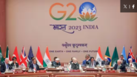 PM Modi at the <i class="tbold">g20 leaders</i>' Summit in New Delhi representing 'Bharat'