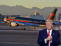 Donald Trump’s Boeing 757 - $<i class="tbold">100</i> million