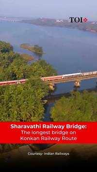 Sharavathi River Bridge: Have you ever travelled through this 2.2 km long bridge on Konkan Railways?