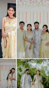 In photos: Adorable pics from Pooja Kannan <i class="tbold">engagement ceremony</i>​