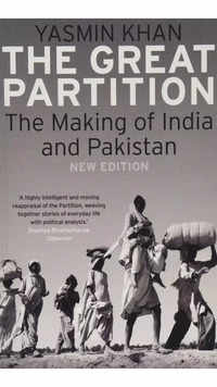 The Great Partition by <i class="tbold">yasmin</i> Khan.
