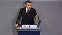 President of France, Emmanuel Macron at 75th