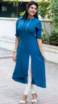 ​​TV actress <i class="tbold">nivisha</i>'s stylish looks in salwar kameez​
