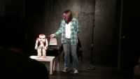 Robot <i class="tbold">comedian</i> (Jon)