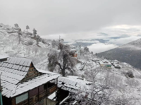 Snowfall in famous tourist destinations