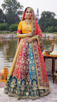 Ditch the classic red and try these 8 lehenga colours on your wedding day