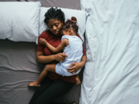 ​Co-sleeping reduces the risk of sudden <i class="tbold">infant</i> death​