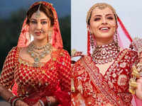 From Sonarika Bhadoria to Shrenu Parikh: Telly brides stun in colourful wedding lehengas