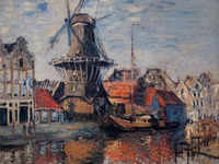 <i class="tbold">air</i> - ‘The Windmill, Amsterdam’ by Claude Monet